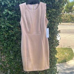 Calvin Klein Pink Sleeveless Sheath Dress